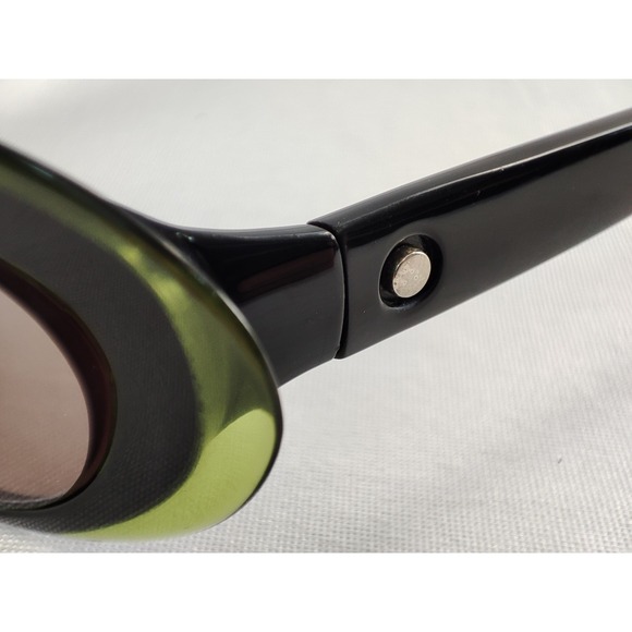 FACE a FACE Paris Monoi 1 700 Black Green FRAMES ONLY Italy Hand Made W/ Case - Picture 8 of 9